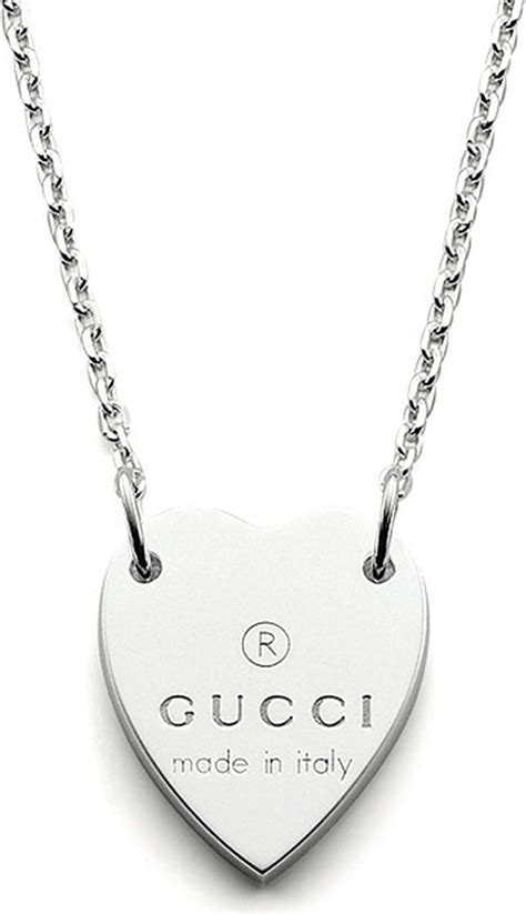 gucci girl necklace|Gucci necklace with heart pendant.